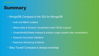 Webinar: MongoDB Compass - Data navigation made easy | PPTX