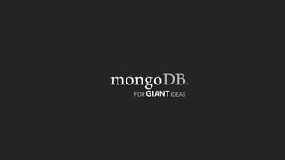 MongoDB Days UK: Using MongoDB and Python for Data Analysis Pipelines