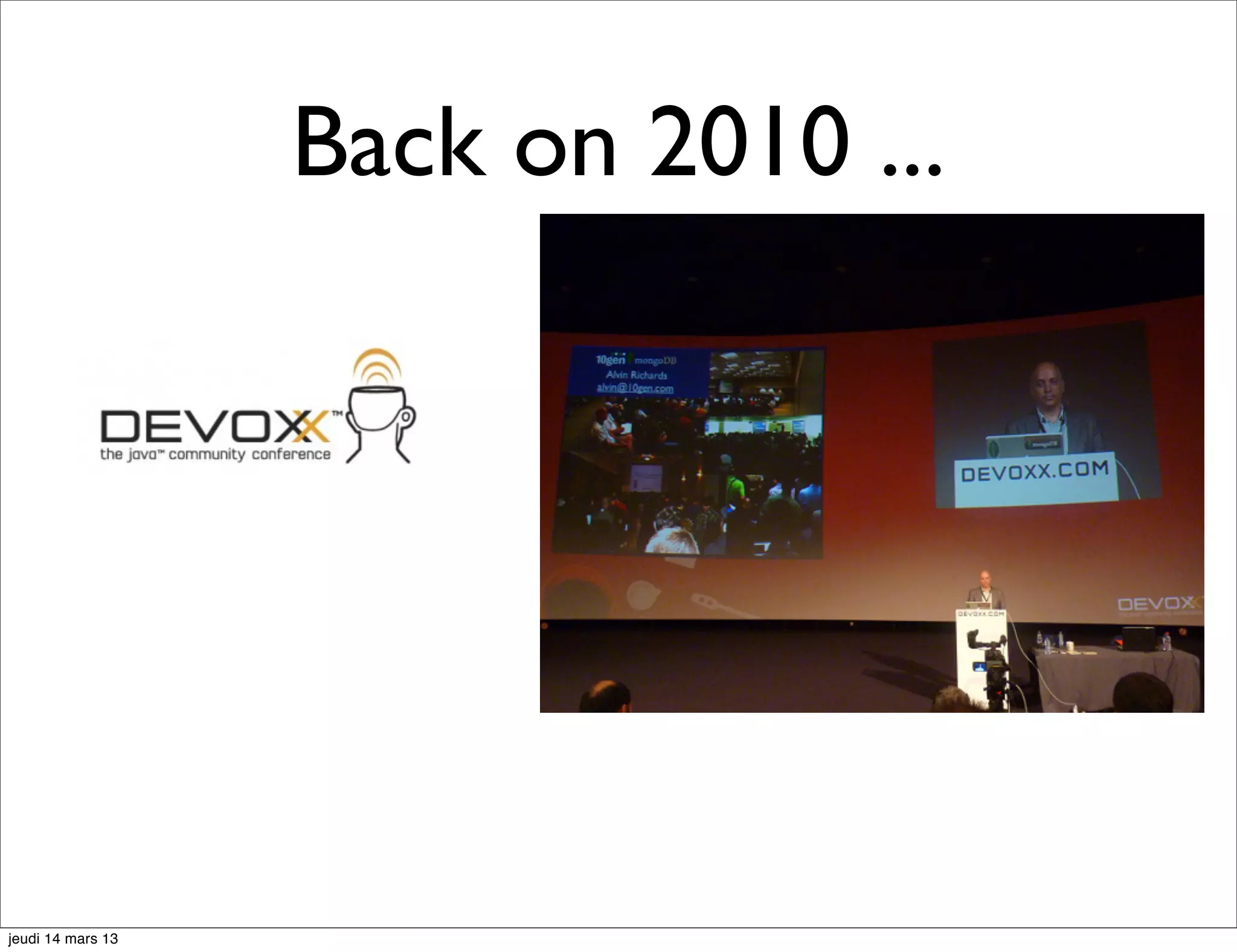 Back on 2010 ... jeudi 14 mars 13 