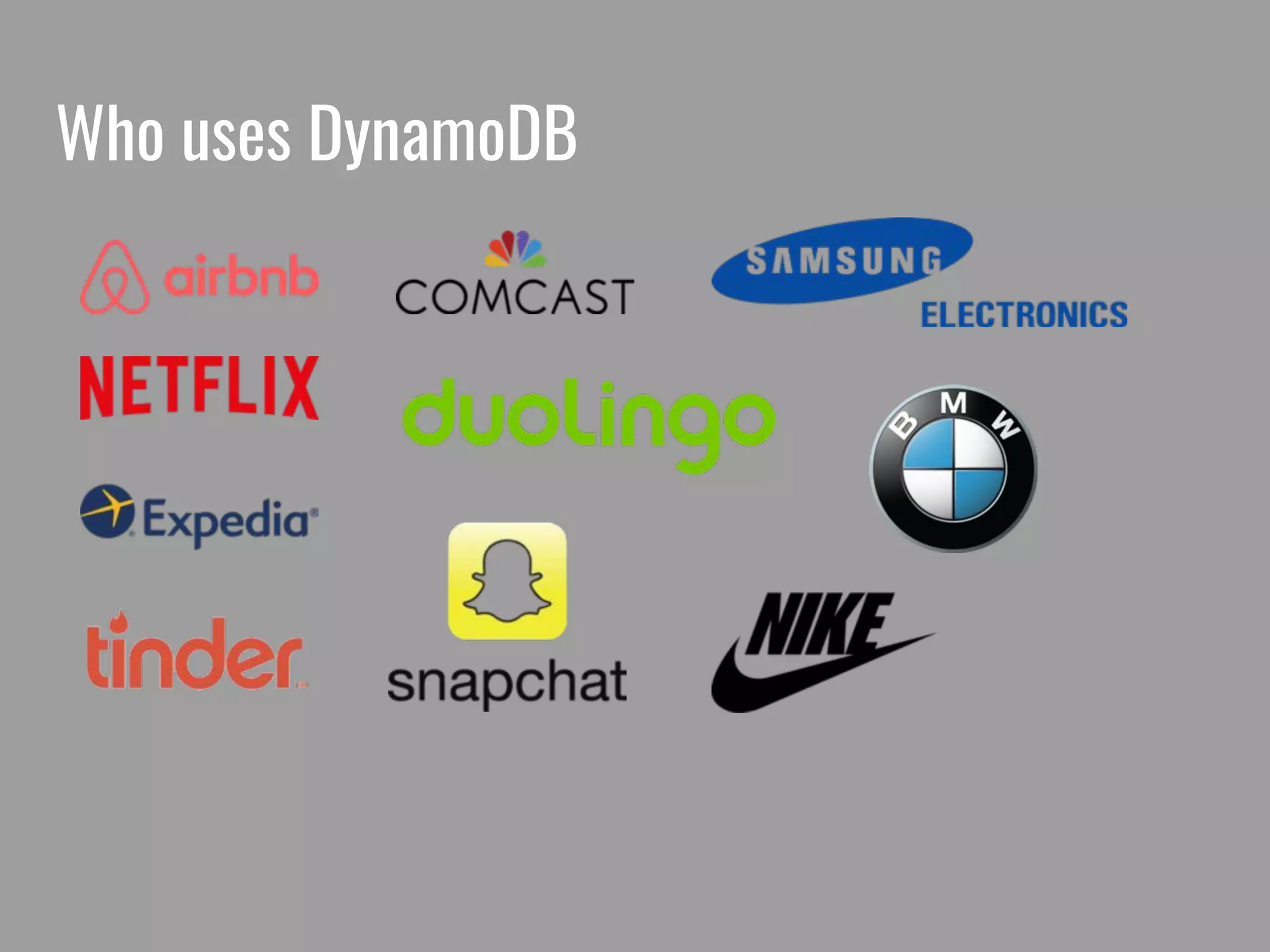 Who uses DynamoDB 