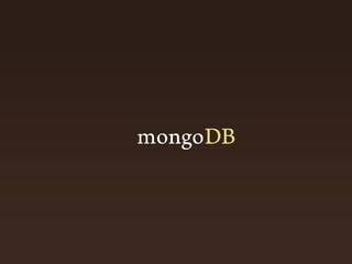 MongoDB for Oracle Experts - OUGF Harmony 2014 