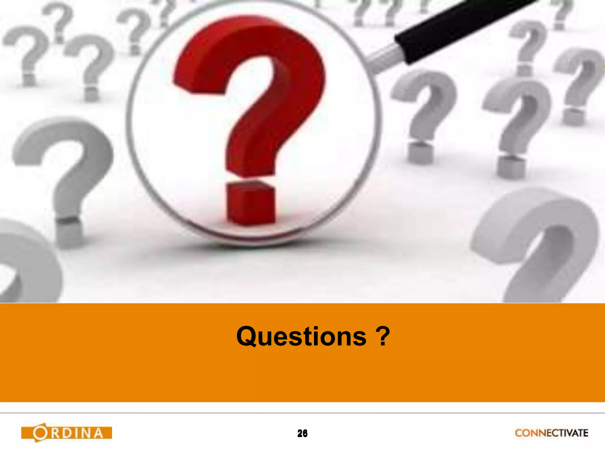 2626
Questions ?
 