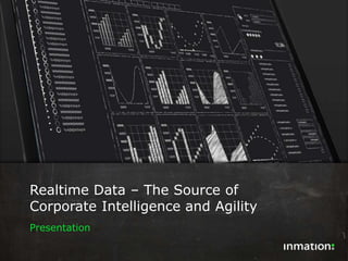 IoT City Tour 
Realtime Data – The Source of 
Corporate Intelligence and Agility 
Presentation 
 