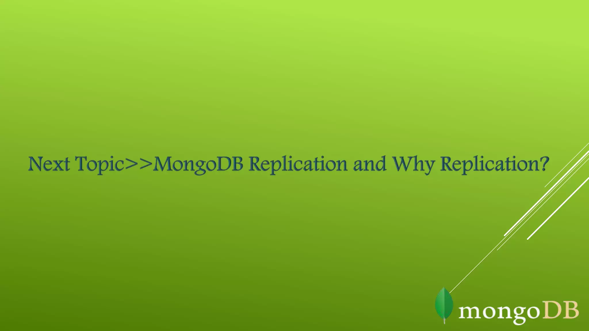 MongoDB Knowledge share