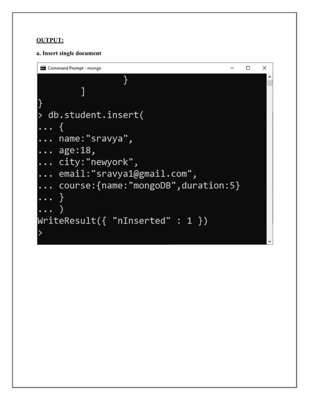 MongoDB Lab Manual (1).pdf used in data science | PDF
