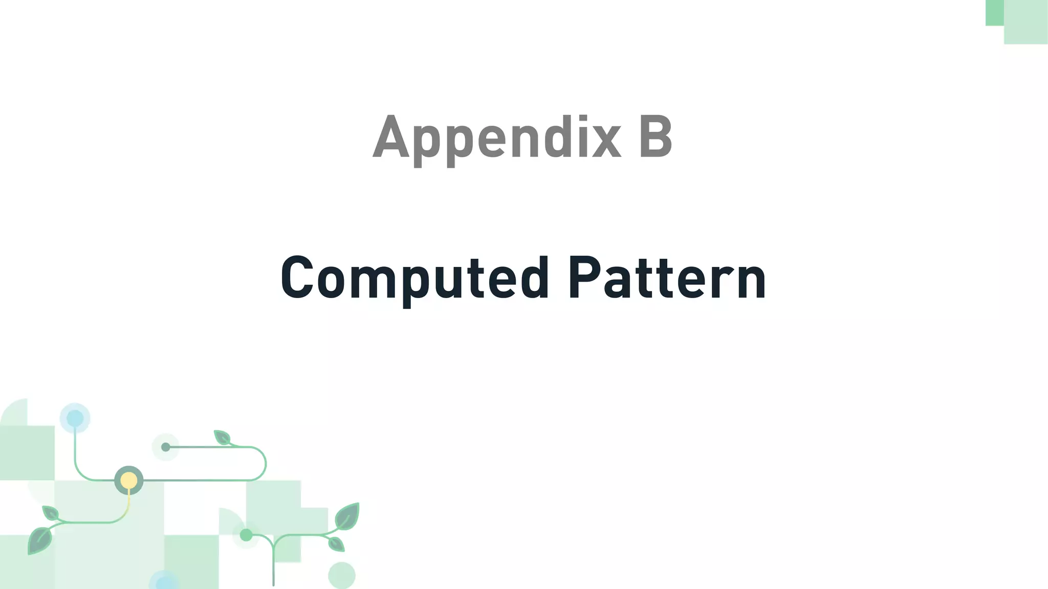 Appendix B Computed Pattern 