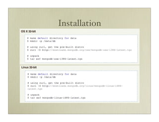 Installation
 