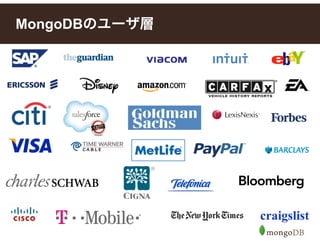 MongoDBのユーザ層
 
