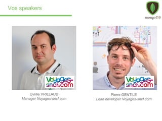 Pierre GENTILE
Lead developer Voyages-sncf.com
Vos speakers
Cyrille VRILLAUD
Manager Voyages-sncf.com
 