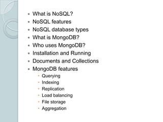 Klevis Mino: MongoDB | PPT