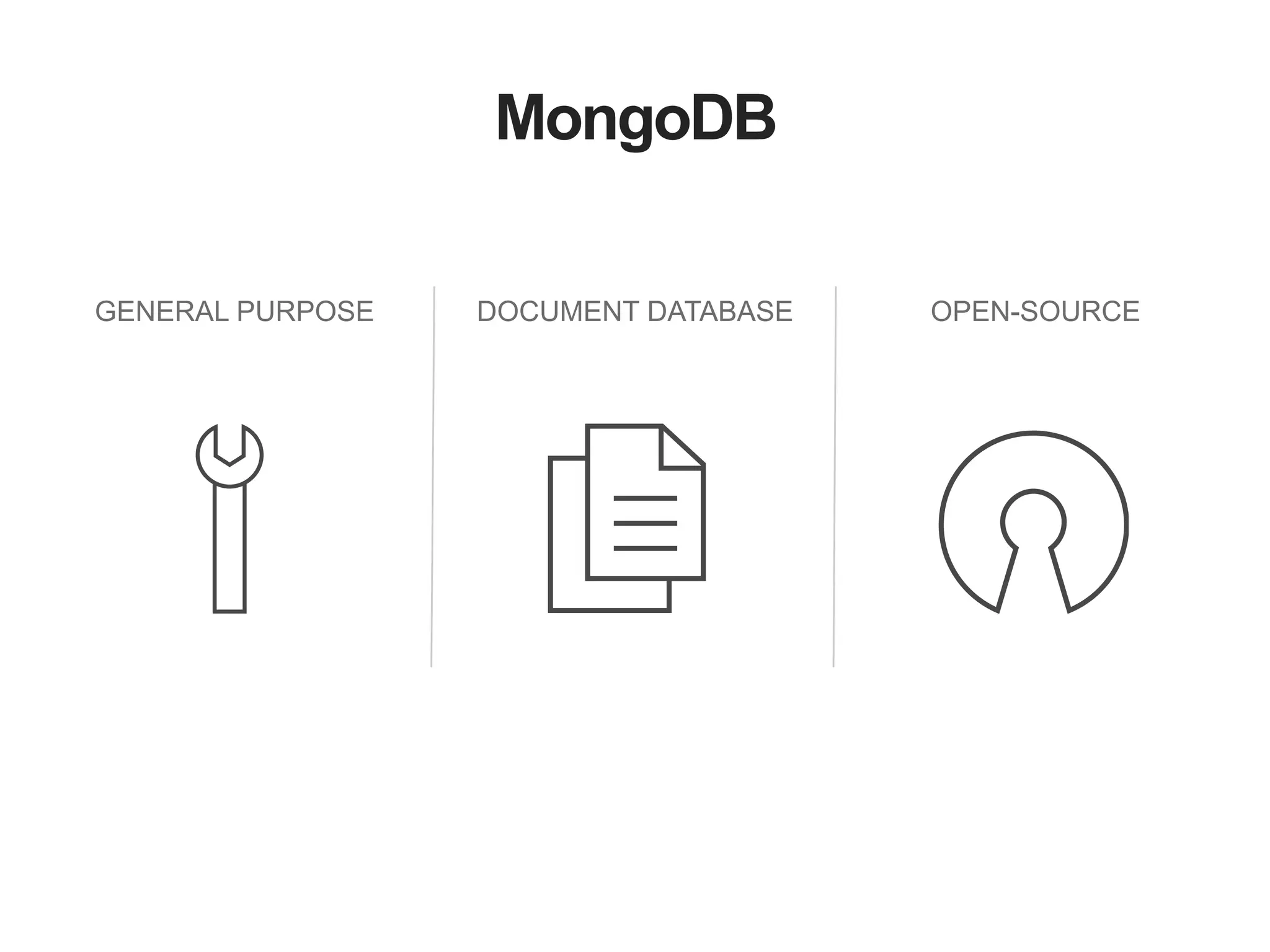 MongoDB GENERAL PURPOSE DOCUMENT DATABASE OPEN-SOURCE 