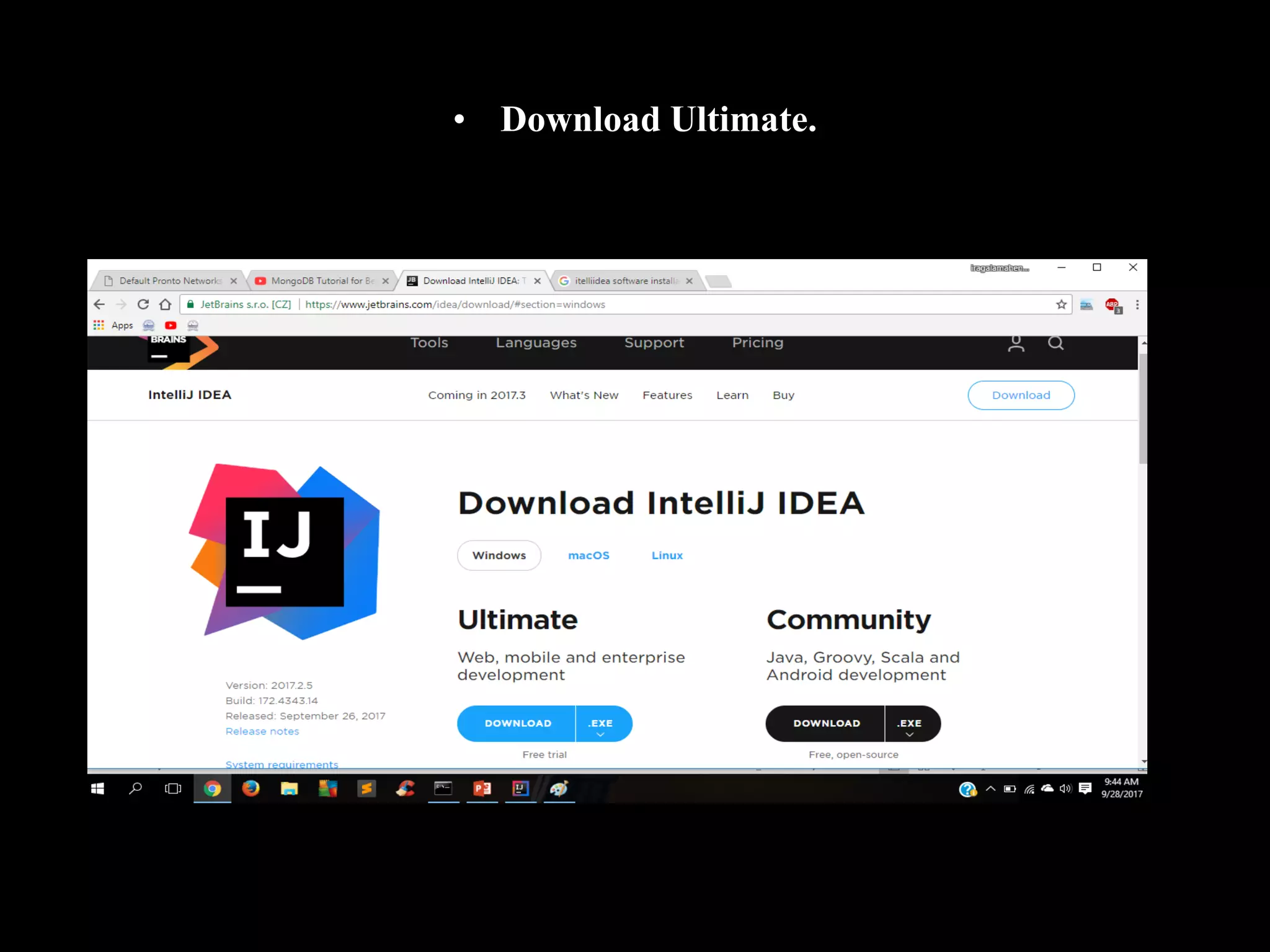 • Download Ultimate.
 