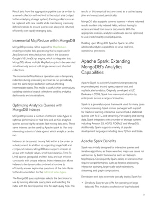 Apache Spark and MongoDB - Turning Analytics into Real-Time Action | PDF