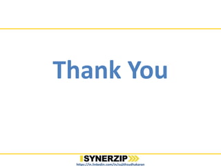 Thank You
https://in.linkedin.com/in/sujithsudhakaran
 