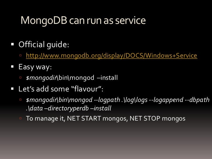 mongodb setup windows netstart mongodb setup windows netstart