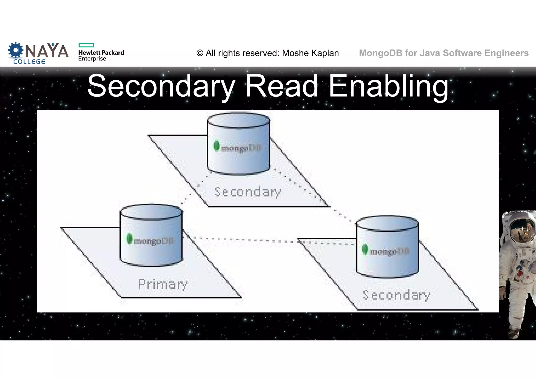 © All rights reserved: Moshe Kaplan© All rights reserved: Moshe Kaplan MongoDB for Java Software Engineers Secondary Read Enabling 