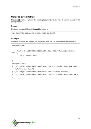 Mongodb tutorial | PDF