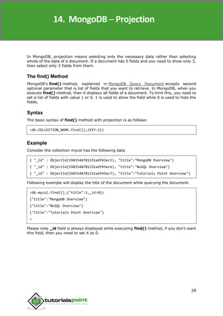 Mongodb tutorial | PDF