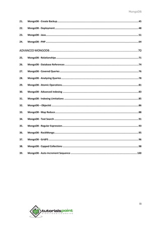 Mongodb tutorial | PDF