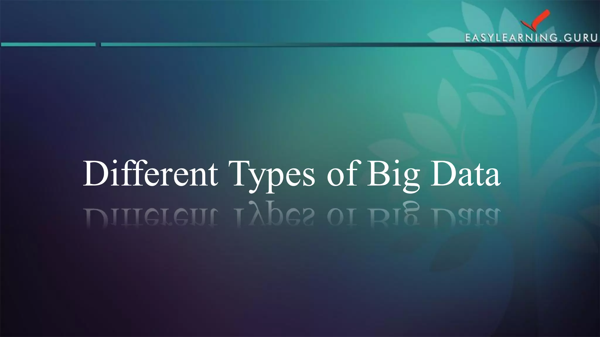 Different Types of Big Data  