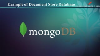 Example of Document Store Database  