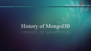 History of MongoDB  