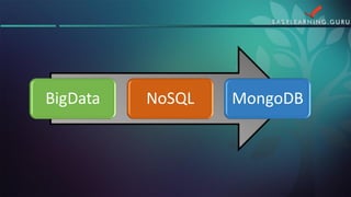 BigData 
NoSQL 
MongoDB  