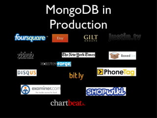 MongoDB in Production 