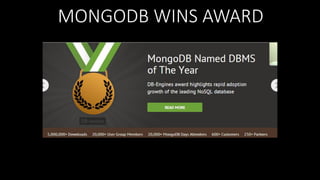 MONGODB WINS AWARD

 