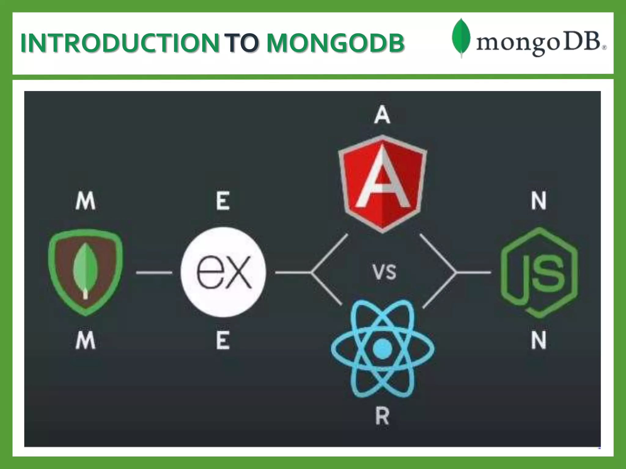 INTRODUCTIONTO MONGODB
 
