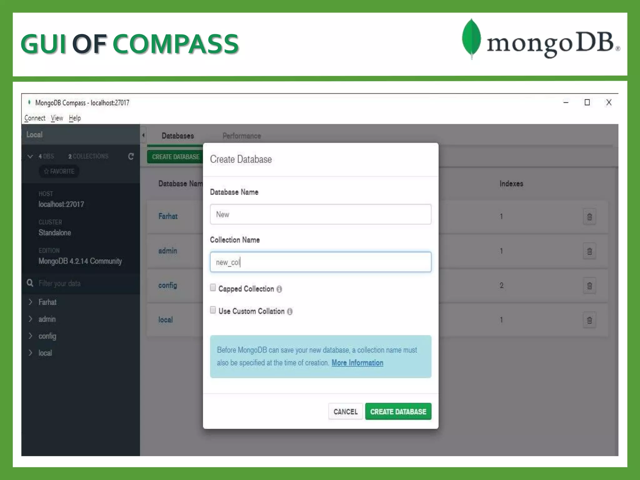 GUI OF COMPASS
 