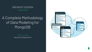 BREAKOUT SESSION
A Complete Methodology
of Data Modeling for
MongoDB
Daniel Coupal
Education Department
 