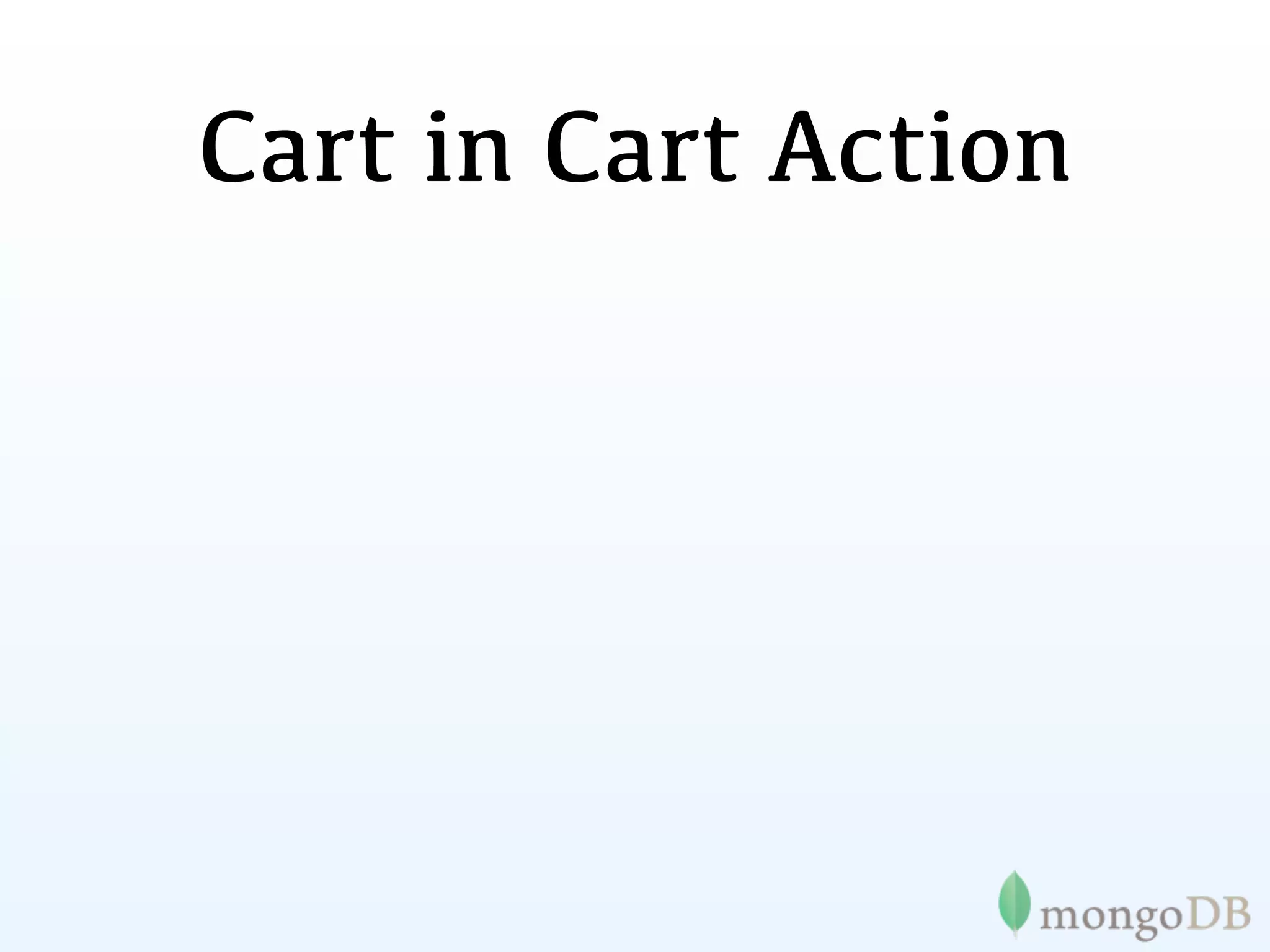 Cart in Cart Action
 