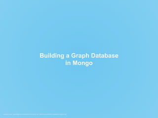 COPYRIGHT © 2015. THIS INFORMATION IS THE PROPERTY OF APERVITA, INC. APERVITA IS A REGISTERED TRADEMARK OF APERVITA, INC.
Building a Graph Database
in Mongo
 