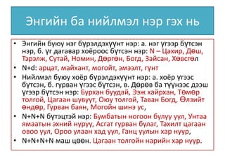 Mongol gazar nutgiin ner | PPT