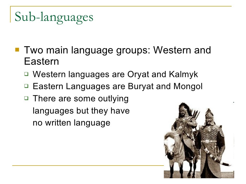 Mongolian Language