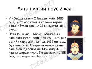 Mongol khaad converted | PPT