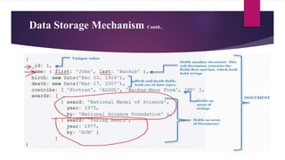 Data Storage Mechanism Contd..
 