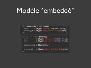 Node.js et MongoDB: Mongoose