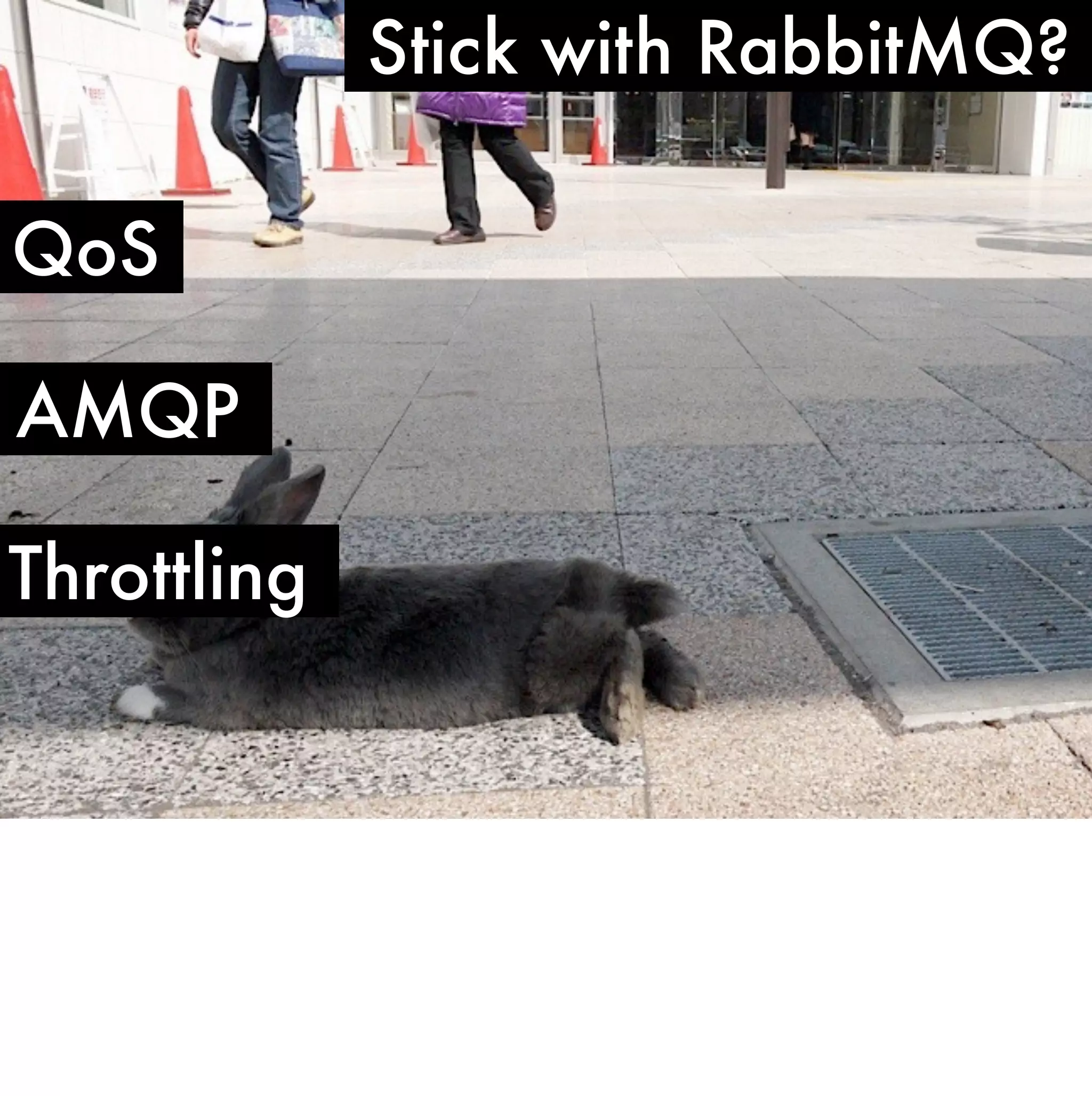 Stick with RabbitMQ?

QoS

AMQP

Throttling
 