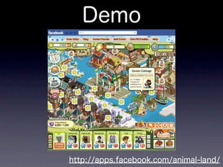 Demo




http://apps.facebook.com/animal-land/
 