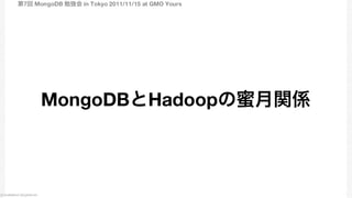 MongoDBとHadoopの蜜月関係