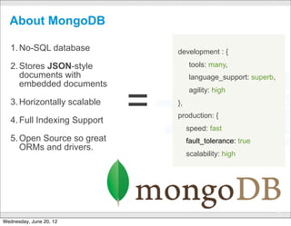Using Socket.io

  ! Server Side:
    • Subscribe to a Stream
    • When there is a new event send it to the client as JSON

  ! Client Side
    • Add support to publish activities to the Stream
    • Change the client rendering to use ActivityStrea.ms

  ! Benefits
    • Richer messaging
    • Activity Syndication

                               CONFIDENTIAL
                                                                34

Wednesday, June 20, 12
 
