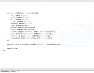 Resources
                         Primary Site: cloudfoundry.com
                         Open Source Site: cloudfoundry.org
                         Twitter: @cloudfoundry or #cloudfoundry
                         Blog: blog.cloudfoundry.com
                         FB: facebook.com/cloudfoundry
                         Documentation: docs.cloudfoundry.com
                         Full “bootcamp” presentation: slidesha.re/cf-bootcamp




                         © 2012 VMware, Inc. All rights reserved

Wednesday, June 20, 12
 