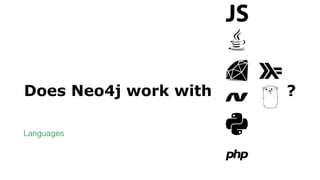 Does Neo4j work with ______ ?
Languages
 