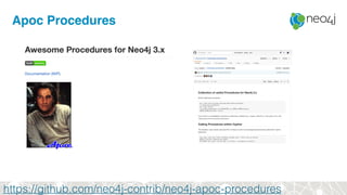 Apoc Procedures
https://github.com/neo4j-contrib/neo4j-apoc-procedures
 