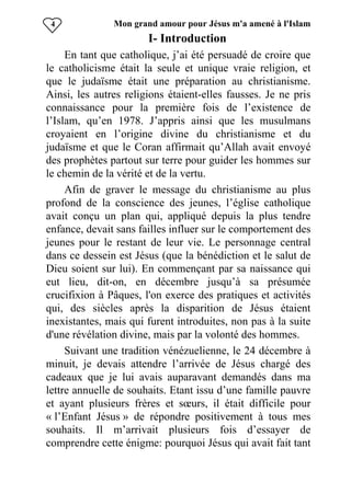 Mon Grand Amour Pour Jesus M A Amene A L Islam