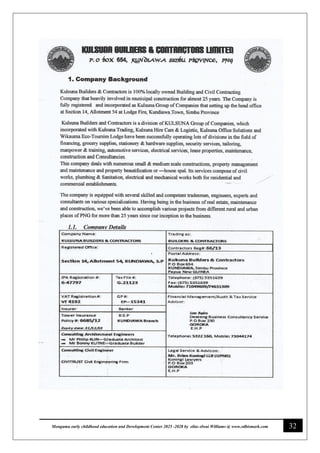 32
Monguma early childhood education and Development Center 2025 -2028 by elias elwai Williams @ www.edbismark.com
 