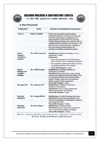 37
Monguma early childhood education and Development Center 2025 -2028 by elias elwai Williams @ www.edbismark.com
 