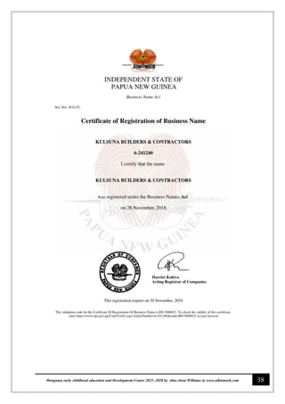 38
Monguma early childhood education and Development Center 2025 -2028 by elias elwai Williams @ www.edbismark.com
 